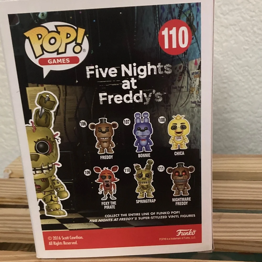 Funko Pop! Games Springtrap Figure - Green and Black - Picture 2 of 4